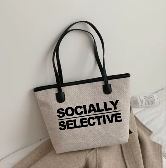 Personalized Large Canvas Tote Bag with Zipper