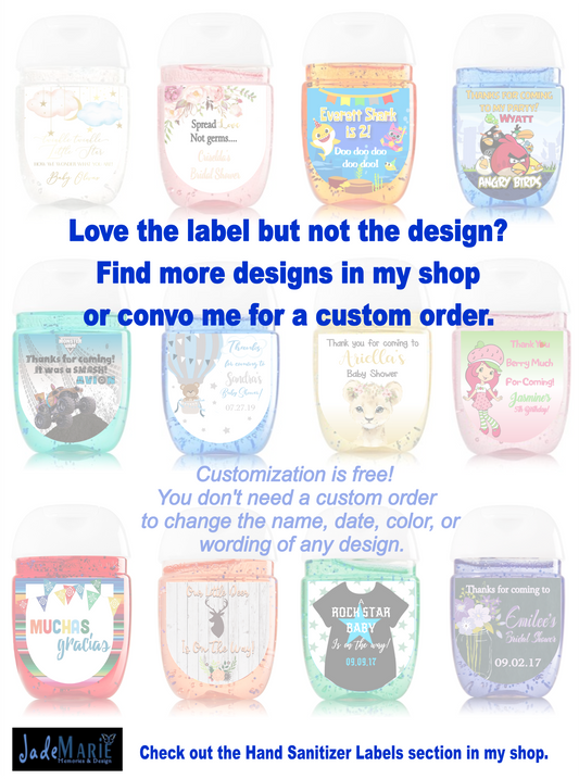 Hand Sanitizer Labels