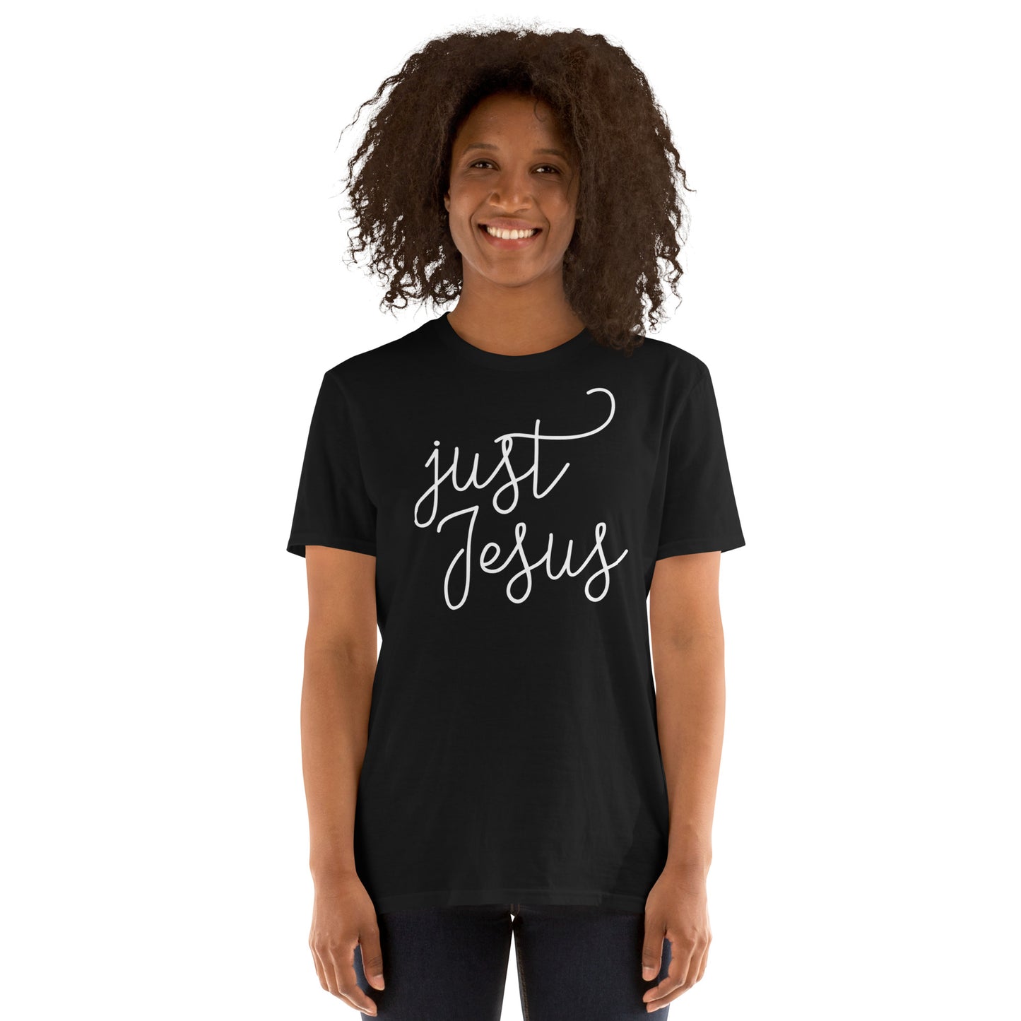 Just Jesus Unisex T-Shirt White Graphic