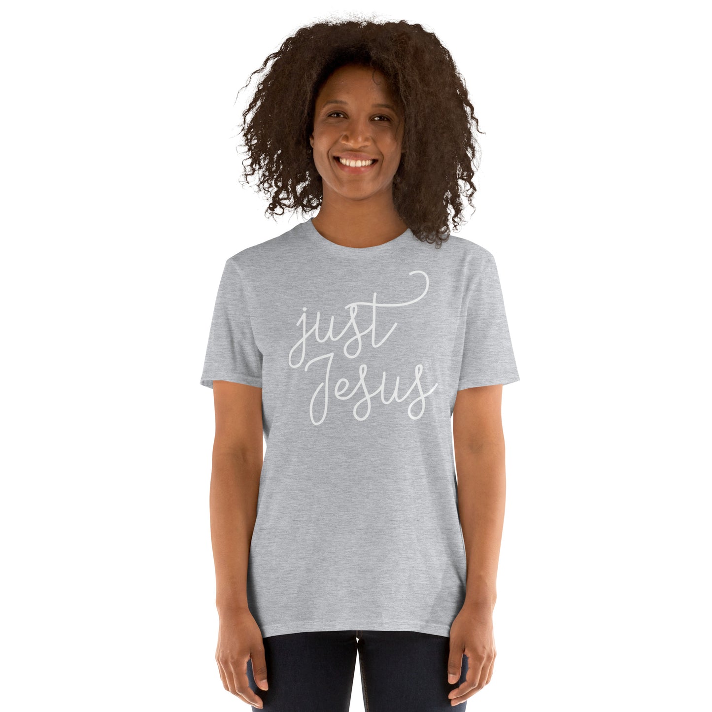 Just Jesus Unisex T-Shirt White Graphic