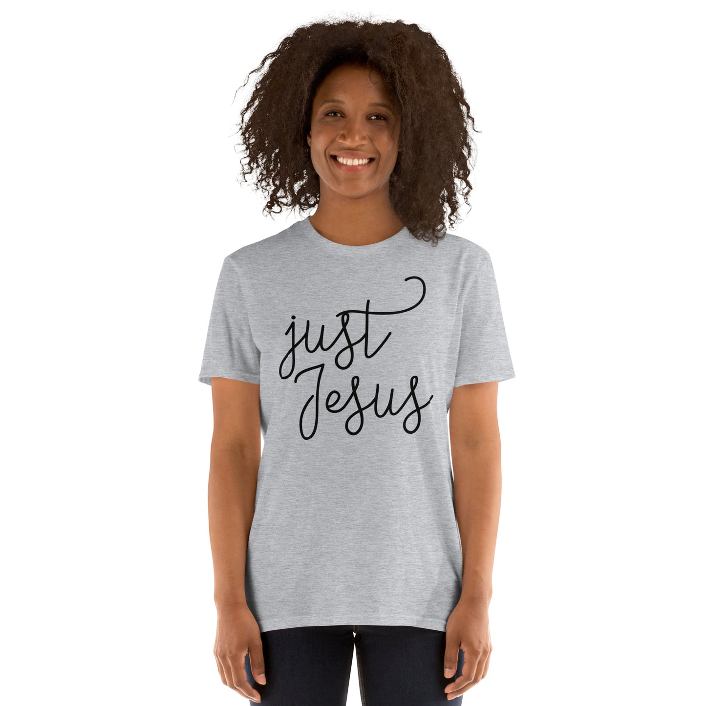 Just Jesus Unisex T-Shirt  Black graphic